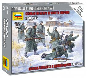 6198 Сборная модель Немецкая пехота в зимней форме