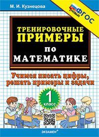 5000. ТРЕНИРОВОЧНЫЕ ПРИМЕРЫ ПО МАТЕМАТИКЕ. 1 КЛАСС. УЧИМСЯ ПИСАТЬ ЦИФРЫ. ФГОС