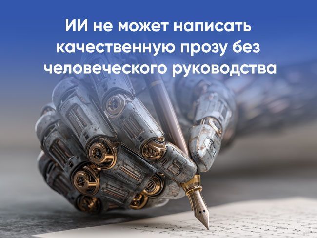 ИИ не способен создавать качественную прозу без участия человека, заявил эксперт