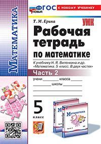 УМК. Р/Т ПО МАТЕМАТИКЕ 5 ВИЛЕНКИН (ПРОСВЕЩЕНИЕ) №2. ФГОС НОВЫЙ (к новому учебнику)