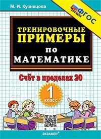 5000. ТРЕНИРОВОЧНЫЕ ПРИМЕРЫ ПО МАТЕМАТИКЕ. 1 КЛАСС. СЧЕТ В ПРЕДЕЛАХ 20. ФГОС