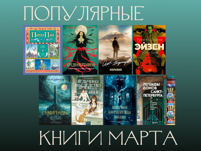 Популярные книги марта 2025. Что читать весной